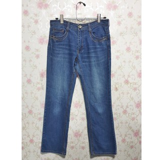 Glorious Jeans (JC - 083) กางเกงยีนส์มือสอง ผ้ายืด เอวกลางทรงกระบอก ไซด์ L มือสอง