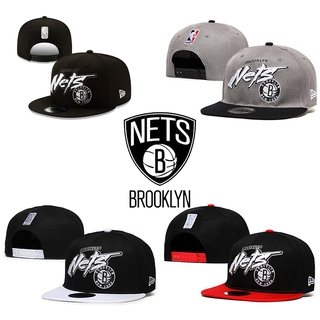 Nba Brooklyn Nets Snapback Cap หมวกตาข่ายสไตล์วินเทจสําหรับผู้ชาย