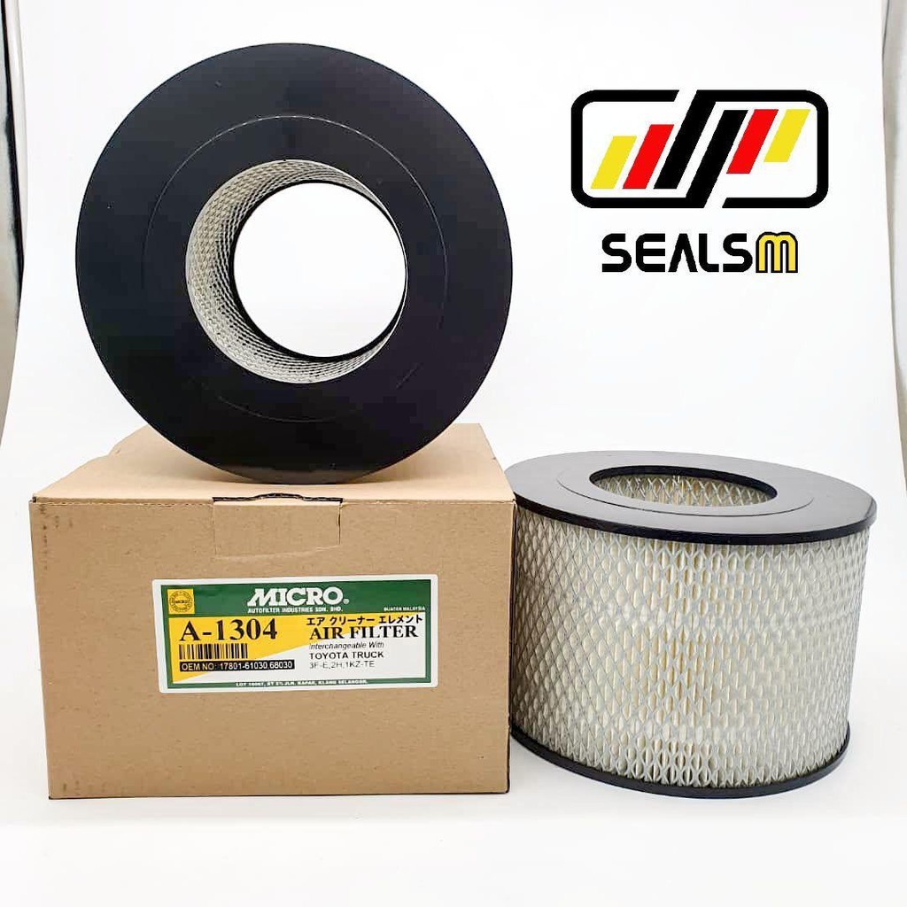 MICRO AIR FILTER A1304 TOYOTA DYNA TRUCK 3F-E 2H 1KZ-TE 17801-61030 17801-66030 17801-68020 17801-68