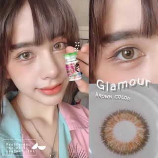 คอนแทคเลนส์ รุ่น Jewel3tone/ Glamour ยี่ห้อ Pitchylens/Pretty doll สีตาล มีค่าสายตา