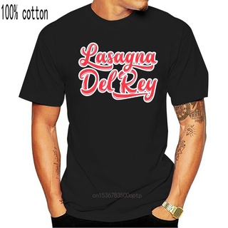 คอลูกเรือเสื้อยืด ลาย Lasagna Del Rey สไตล์อิตาลีS-5XL