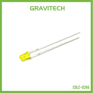 [Gravitechthai] LED yellow diffused 3mm (10 LEDs)