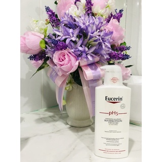 Eucerin wash lotion parfume free 400 mL for face &amp; body ผลิตภัณฑ์สูตรจำหน่ายที่โรงพยาบาลและคลินิก