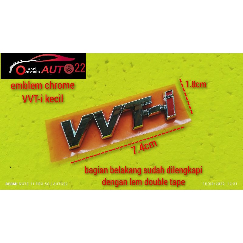Emblem vvt-i เขียน vvt-i โลโก้ VVTI VVT-i ต้นฉบับขนาดเล็ก