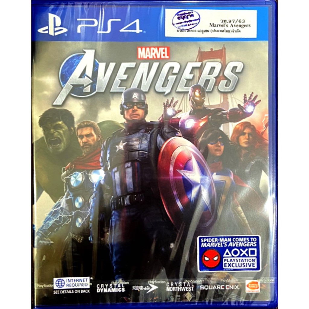 PS4 MARVEL'S AVENGERS (Zone3/Asia)( English ) แผ่นเกมส์ ของแท้ มือหนึ่ง มือ1 ของใหม่ ในซีล