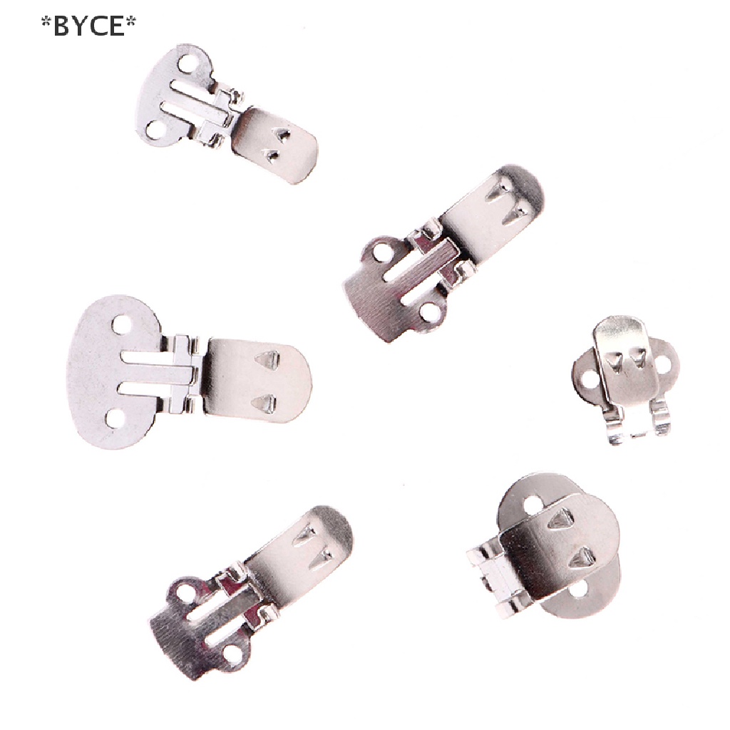 Byce> ใหม่ คลิปหัวเข็มขัด สเตนเลส รูปดอกไม้ สําหรับหนีบรองเท้า DIY 10 ชิ้น