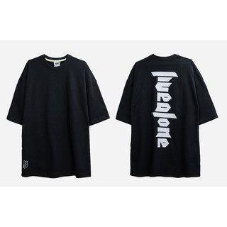 เสื้อแขนสั้นสีดำ OVERSIZE DSVE-TEE-68-1 LIVE ALONE BLACK OVERSIZE