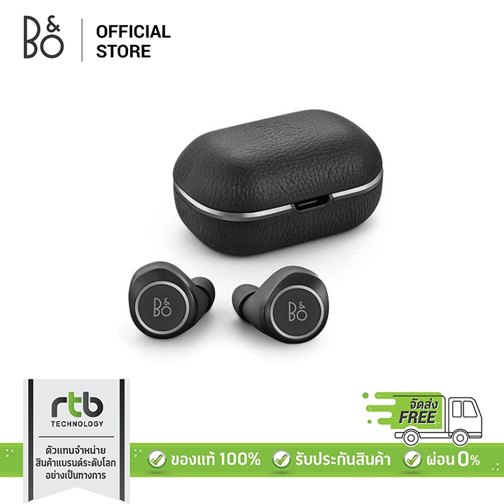 B&amp;O หูฟังไร้สาย รุ่น Beoplay E8 2.0 True Wireless Earphones Qi Charging - Black