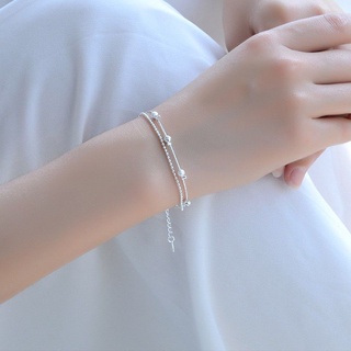 •°•- สร้อยข้อมือโซ่มินิมอล 2 เลเยอร์ • Layered Minimal Bracelet