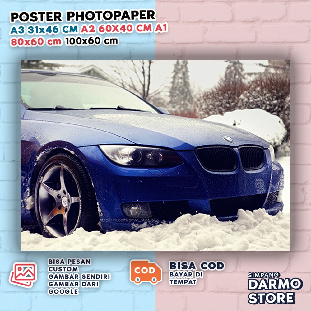 โปสเตอร์รถสปอร์ต Bmw M3 M4 i8 X1 X3 M5 M6 สําหรับ BMWX-81