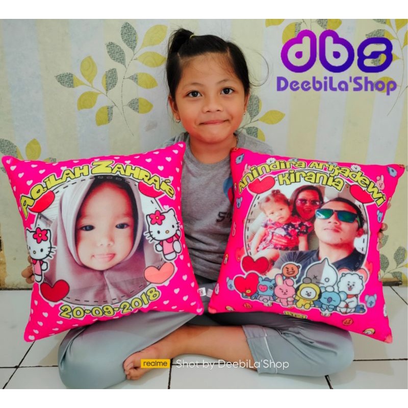 CUSTOM PHOTO PILLOW ขนาด 40x40 / CUSTOM PHOTO PILLOW / PHOTO PILLOW / VELBOA PHOTO PILLOW