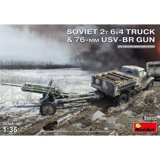 MiniArt 1/35 MI35272 SOVIET 2T 6x4 TRUCK&amp;76-MM