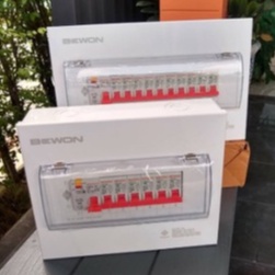 ตู้ไฟคอนซูมเมอร์ยูนิต Bewon แบบ 2 สาย (2P) พร้อมเมน+ลูกย่อย ครบชุด ติดตั้งง่าย