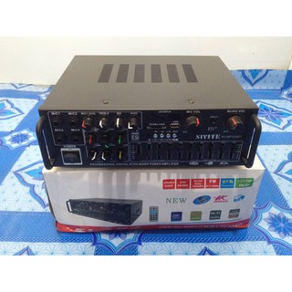 เครื่องขยายเสียง แอมป์ integrate amplifier SIVITE AV-MP326BT 4 MIC in USB SD card EQ 10 Band pre amp 3 band BASS MID TRE