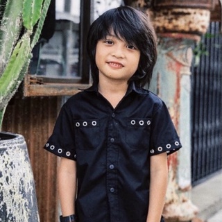 River Shirt KIDS เสื้อเชิ้ตตอกตาไก่ของเด็ก