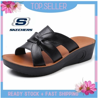 [พร้อมส่ง] *Skechers__go Walk Arch Fit รองเท้าแตะโลฟเฟอร์ ส้นแบน แบบสวม สําหรับผู้หญิง ผู้ชาย