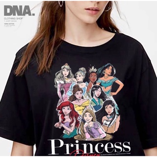 พร้อมส่ง!! เสื้อยืด Oversize คอกลมแขนสั้น ดีเทลลายเจ้าหญิง Princess