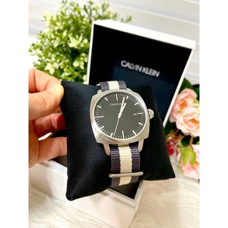 (ผ่อน0%) นาฬิกา ❣️Calvin Klein❣️ ❣️Men Watches  ❣️K9N111P1 ขนาด 40 mm สายผ้า