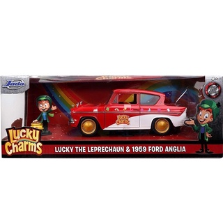 โมเดลรถเหล็ก 1:24 Lucky The Leprechaun &amp; 1959 Ford Anglia[JADA]