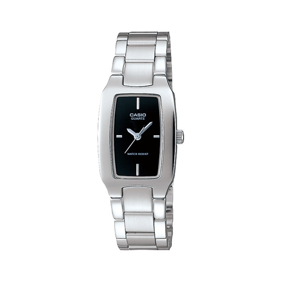 Casio Standard นาฬิกาข้อมือผู้หญิง สายสแตนเลส รุ่น LTP-1165,LTP-1165A,LTP-1165A-1C,LTP-1165A-1CDF - สีเงิน