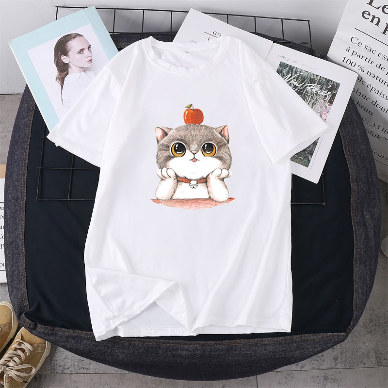 BK-369 เสื้อยืดแขนสั้นพร้อมส่ง 8สี ลายการ์ตูน ขายดีตามเทรนต์ ลายน่ารัก สีสันสดใส่น่ารัก ใส่ได้ทั้งหญิงและชาย (S-XXL)