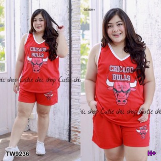 AT9236 Set #Bigsize เสื้อกล้าม +กางเกงขาสั้น Chicago Bulls