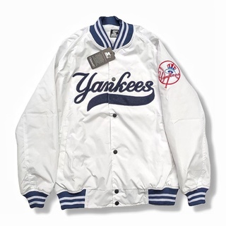 Yankee - เสื้อแจ็กเก็ต ปักลาย สีขาว สําหรับผู้ชาย และผู้หญิง