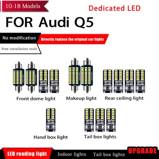 หลอดไฟอ่านหนังสือ LED T10 39 มม. 12 ชิ้น ต่อชุด สําหรับ Audi Q5 2010 2011 2012