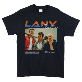 เสื้อยืดผ้าฝ้ายพิมพ์ลายแฟชั่น S4 Lany MUSIC Clothes - SUPER FAR / LANY BAND T-Shirt / MUSIC MERCH /  / LANY BAND TEES Ne