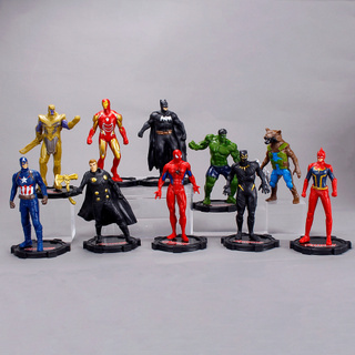 ของเล่นฟิกเกอร์ Marvel Avengers Super Heroes ขนาดเล็ก 10 ชิ้น