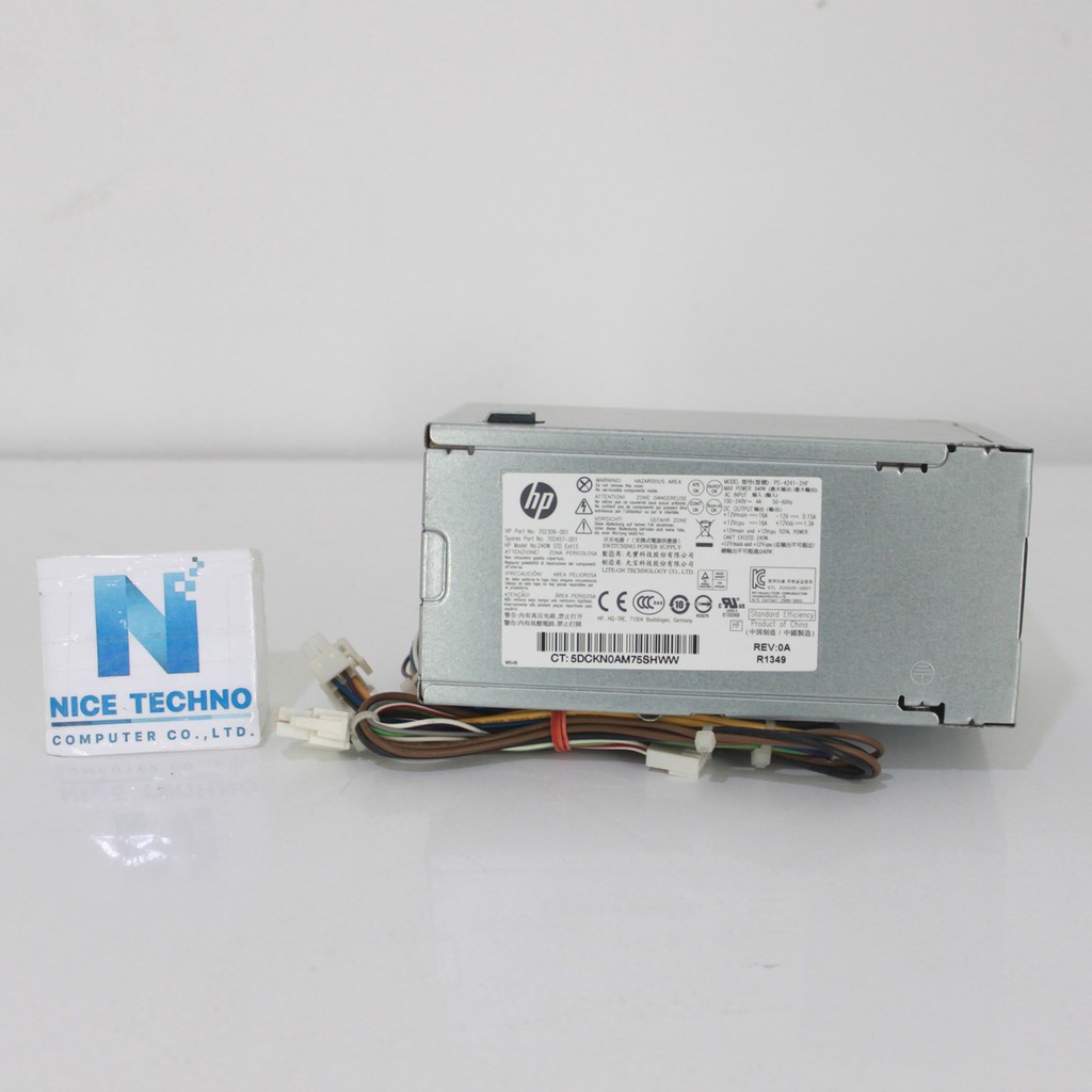 Power Supply HP (Model: 702309-001) สำหรับ  HP ProDesk 400 600 G1 EliteDesk 600 705 800 Z230 SFF