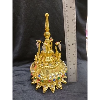 รัดเกล้ายอด เกี้ยวหางหษ์ เครื่องประดับนางรำและชุดไทยเด็กและผู้ใหญ่สามารถใช้ได้