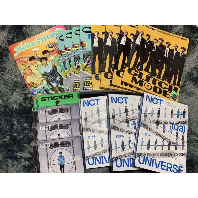 #พร้อมส่ง# อัลบั้มเปล่า nct dream (hello future) ,nct (universe),nct 127 (sticker)