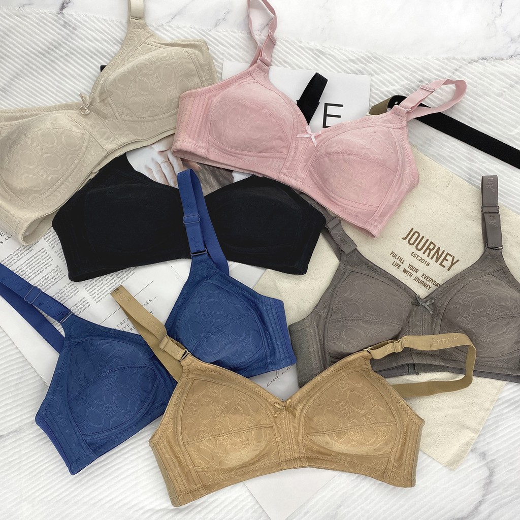 ชุดชั้นใน Anny รุ่น122 คัพB เสื้อใน 3ตะขอ บราไร้โครง เต็มทรง เก็บข้าง กระชับดี ฟองน้ำแบบตะข่ายบาง 1mm แต่งด้วยผ้าลูกไม้ - รูปที่ 6