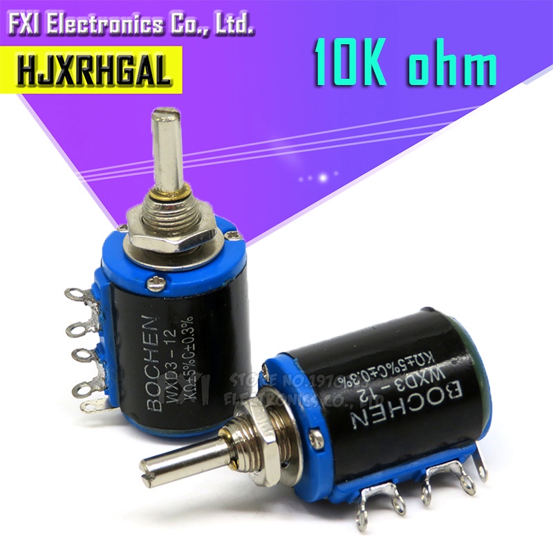 2PCS WXD3-12 2W 10K โอห์ม WXD3-12-2W 5 แหวนหลายวงกลมความแม่นยําลวด-wound potentiometer