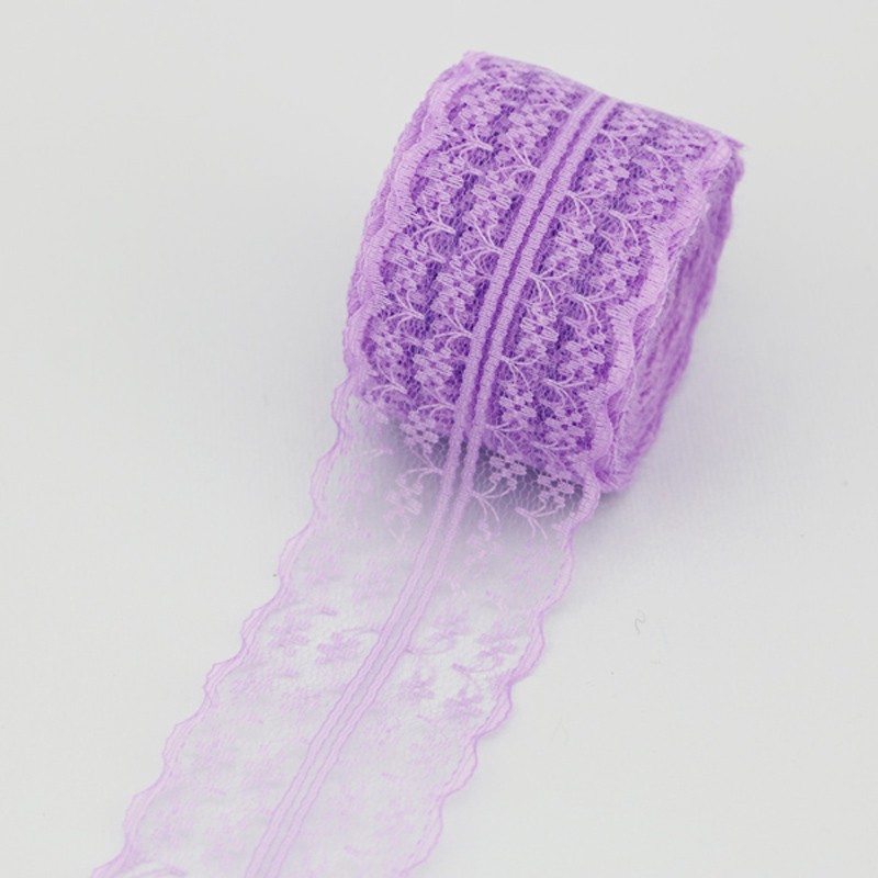 (5หลา/ม้วน) 45มม ลูกไม้สีขาวของขวัญบรรจุภัณฑ์วัสดุผ้าริบบิ้นตกแต่งน่ารัก - รูปที่ 6