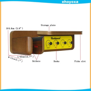 ที่แขวนกีตาร์ไฟฟ้า แบบติดผนัง พร้อมที่แขวนปิ๊ก สําหรับกีตาร์อะคูสติก และกีตาร์ไฟฟ้า