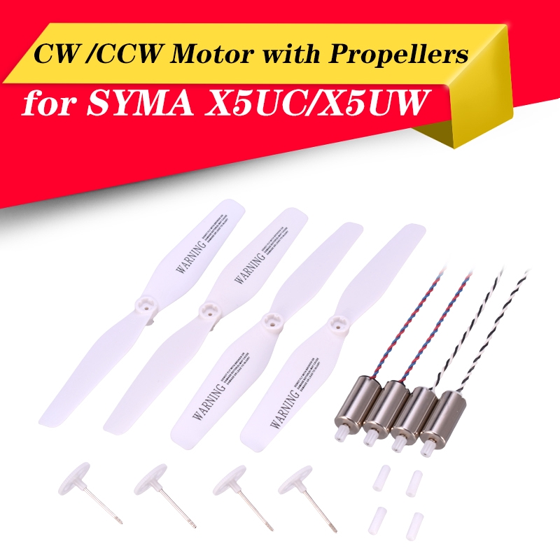 - * * 2 CW + 2 CCW RC Drone เครื่องยนต์มอเตอร์เกียร์ใบพัดอะไหล่สําหรับ SYMA X5UC/X5UW Quadcopter