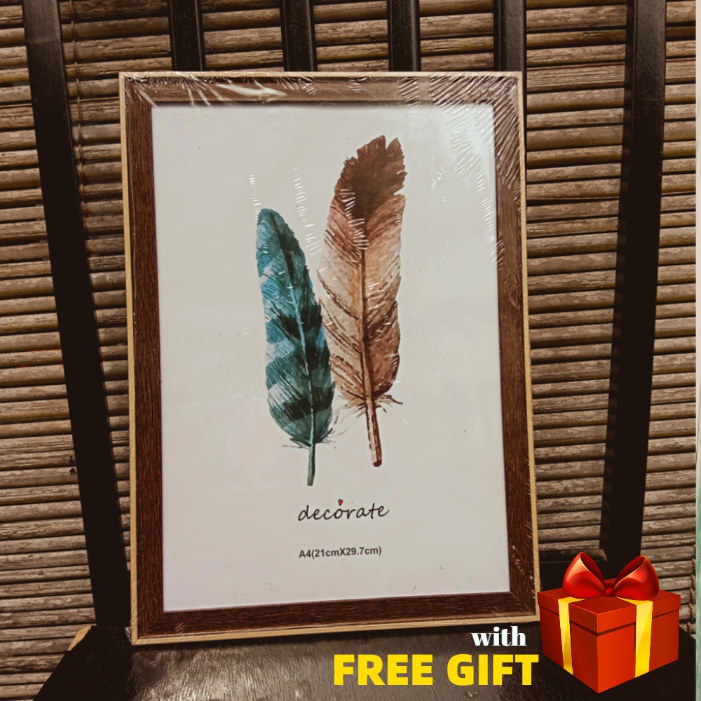 SIZE A4 / 6R 6"x8" PHOTO FRAME / A4 / 6R 6"x8" BINGKAI GAMBAR พร้อม