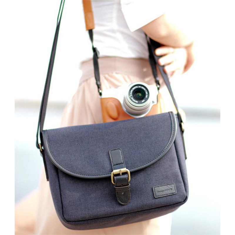 Travel Life Korean Style Canvas Camera Bag กระเป๋ากล้อง แบบสะพายข้าง แนวเกาหลี