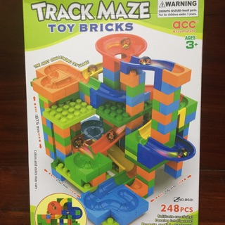 ชุดตัวต่อ รางลูกแก้ว Track Maze Toy Bricks 248 ชิ้น ฝึกความคิดสร้างสรรค์