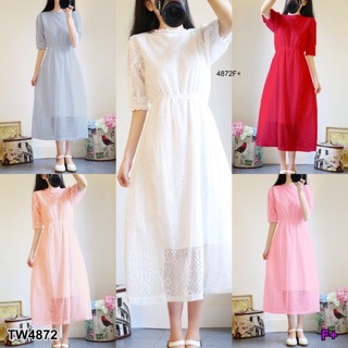 Maxidress แม็กซี่เดรสลายลูกไม้ ส่งฟรีems