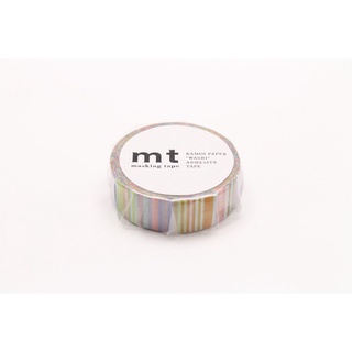 mt masking tape R multi border pastel (MT01D286R) / เทปตกแต่งวาชิ รุ่น R ลาย multi border pastel แบรนด์ mt masking tape