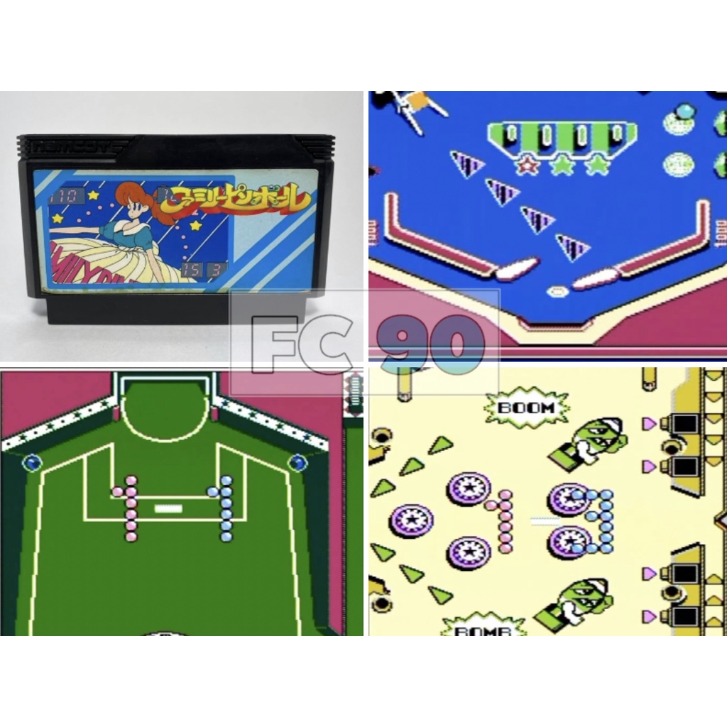 ตลับเกมพินบอล Family Pinball [FC] ตลับแท้มือสองญี่ปุ่น ไม่มีกล่อง สำหรับนักสะสมเกมเก่ายุค90 ฟามิคอม 