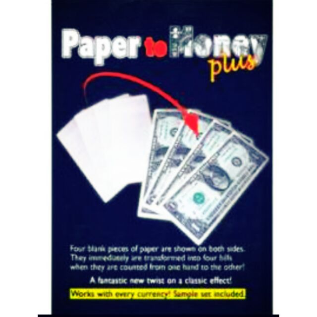 อุปกรณ์มายากลเสกกระดาษกลายเป็นธนบัตร[Paper to Money]