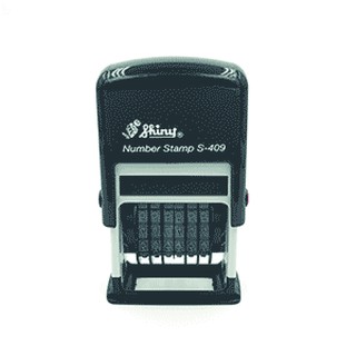 ตรายางตัวเลข หมึกในตัว Shiny Self Inking Numbering stamp S409