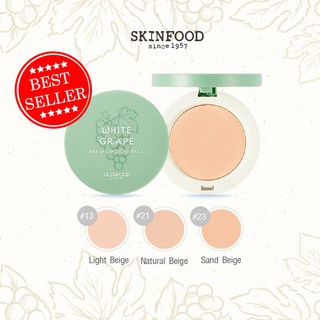 (แท้/พร้อมส่ง) Skinfood White Grape Fresh Light Pact แป้งองุ่น