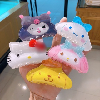 Kawaii Large Grab Clip Cute Cartoon Kulomi Personality Harajuku Cartoon Catwoman Bath Plate Hair Clip Back Head Clip