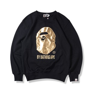 BAPE gold Big Monkey sweater