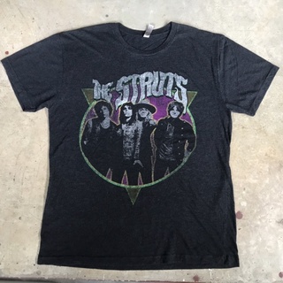 vtg.T-Shirt เสื้อวง THE STRUTS MADE IN NICARAGUA Sz.L 50% POLYESTER 25% COTTON 25% RAYON